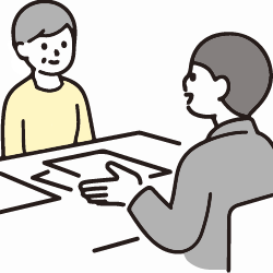 話し合うイラスト